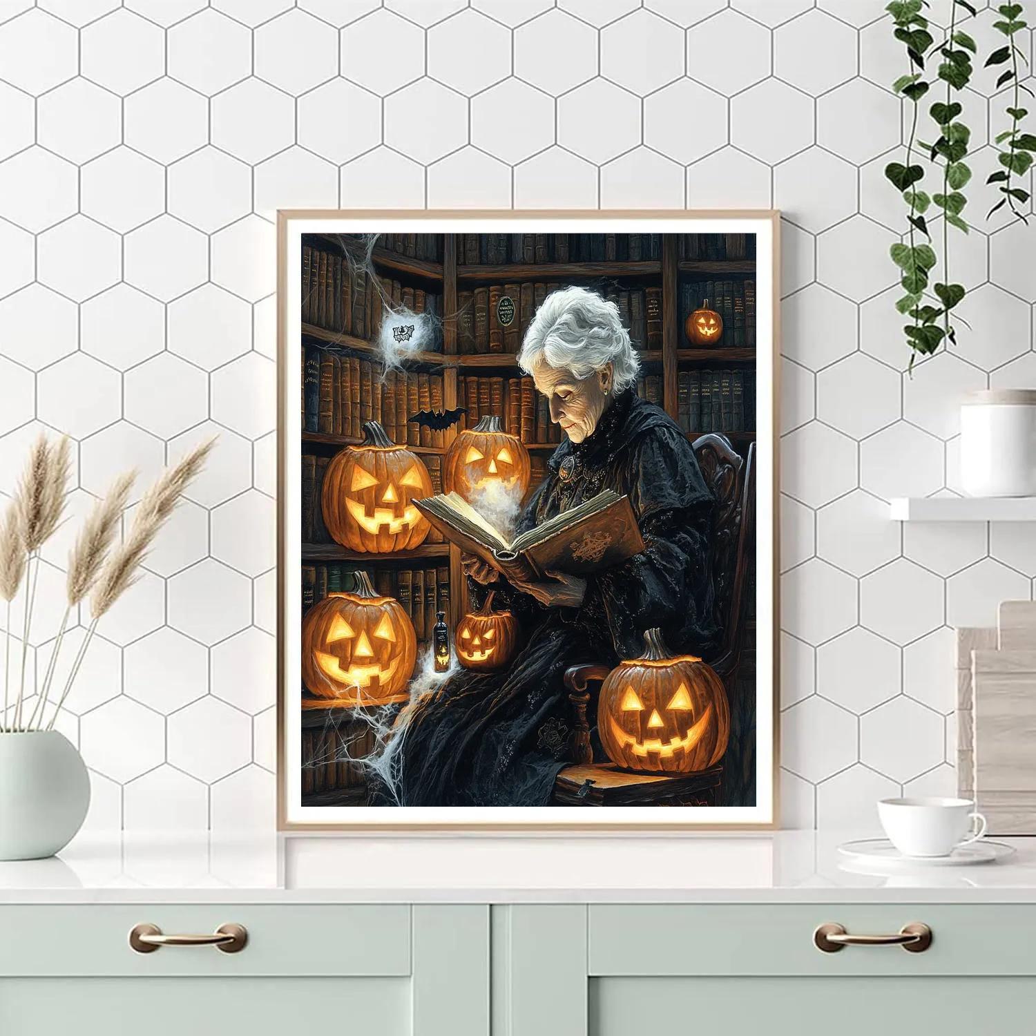 Lantern Librarian Of Hollow Stacks paint by numbers