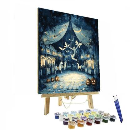 Midnight Carnival Of Paper Moths Paint by numbers art