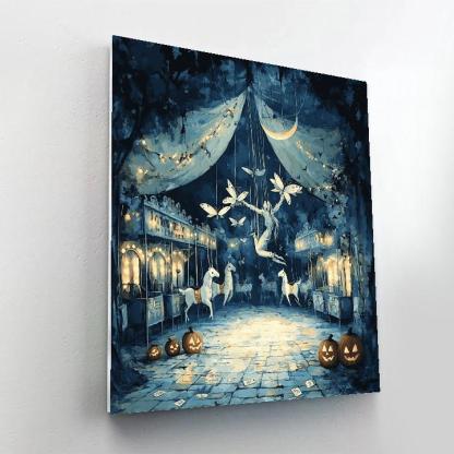 Midnight Carnival Of Paper Moths Paint by numbers art