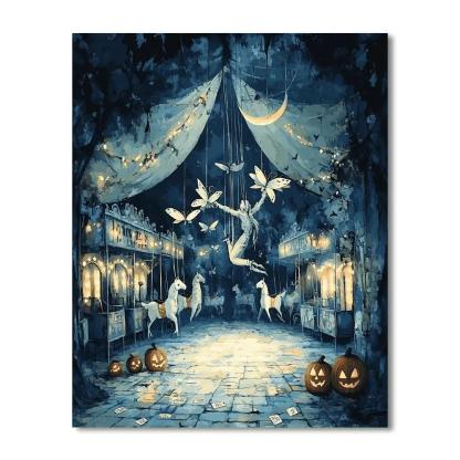Midnight Carnival Of Paper Moths Paint by numbers art