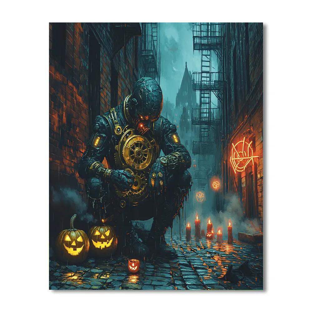 Clockwork Ghoul Of Hollow Alley Paint by numbers kits