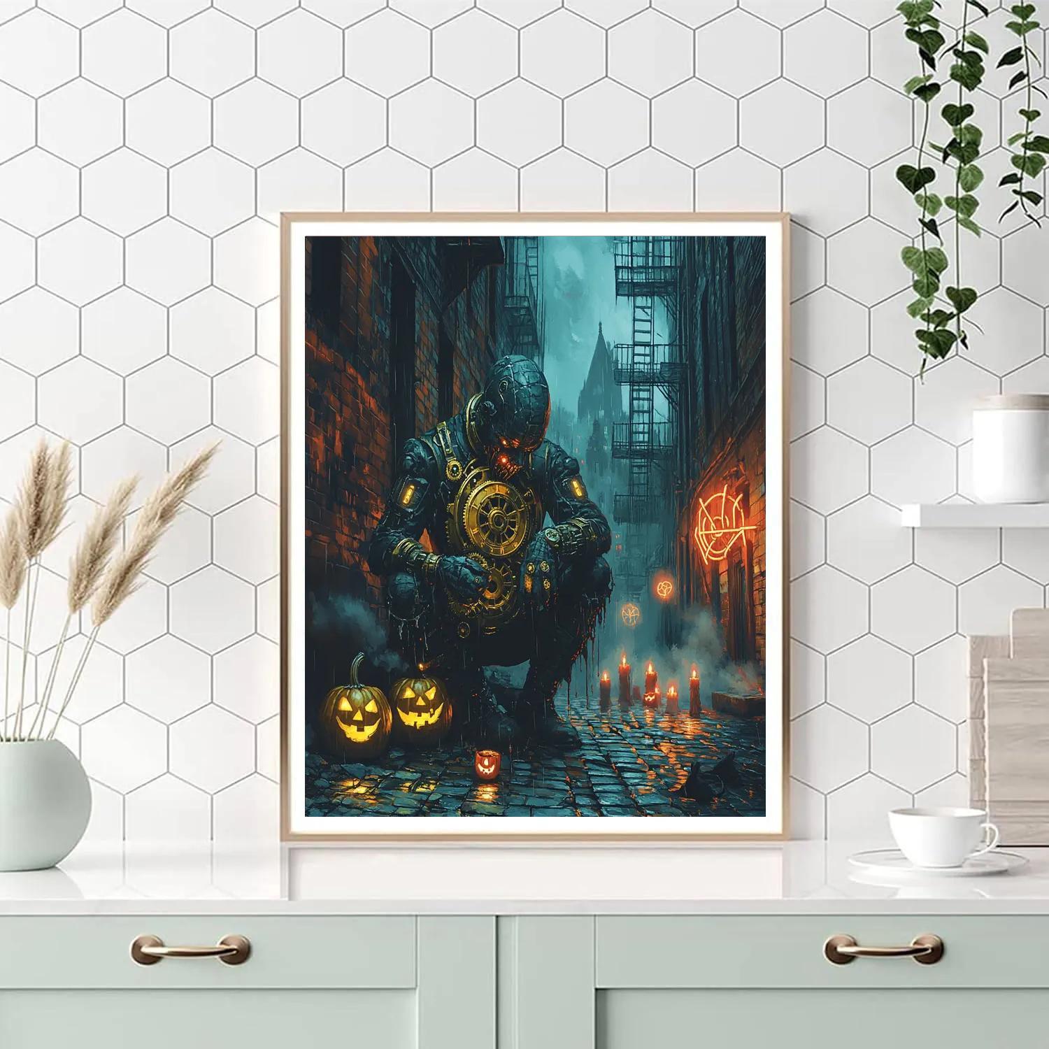 Clockwork Ghoul Of Hollow Alley Paint by numbers kits