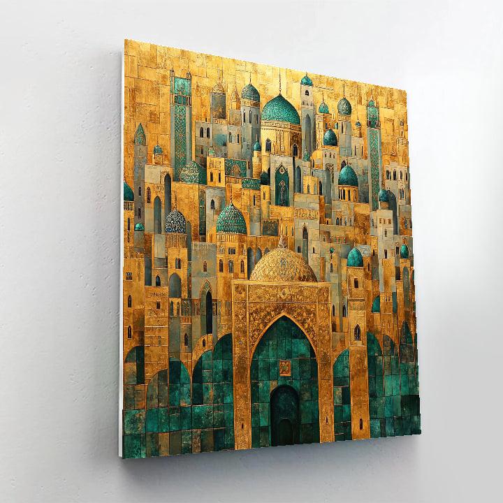 Gustave Klimt Inspired City Of Jewels paint by number