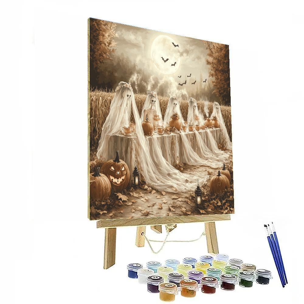 Harvest Moon Tea With Bone Brides Painting by numbers kit