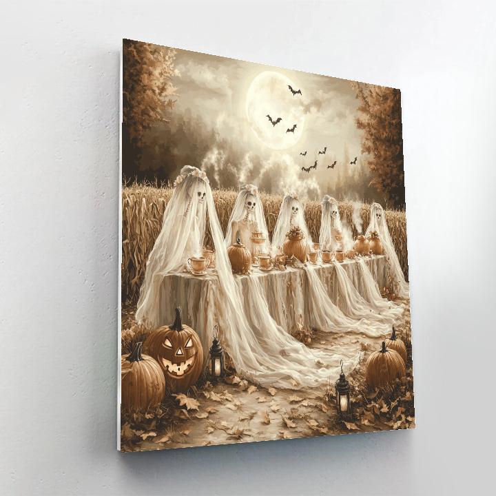 Harvest Moon Tea With Bone Brides Painting by numbers kit