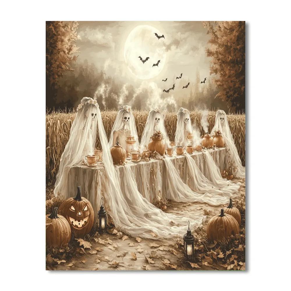 Harvest Moon Tea With Bone Brides Painting by numbers kit