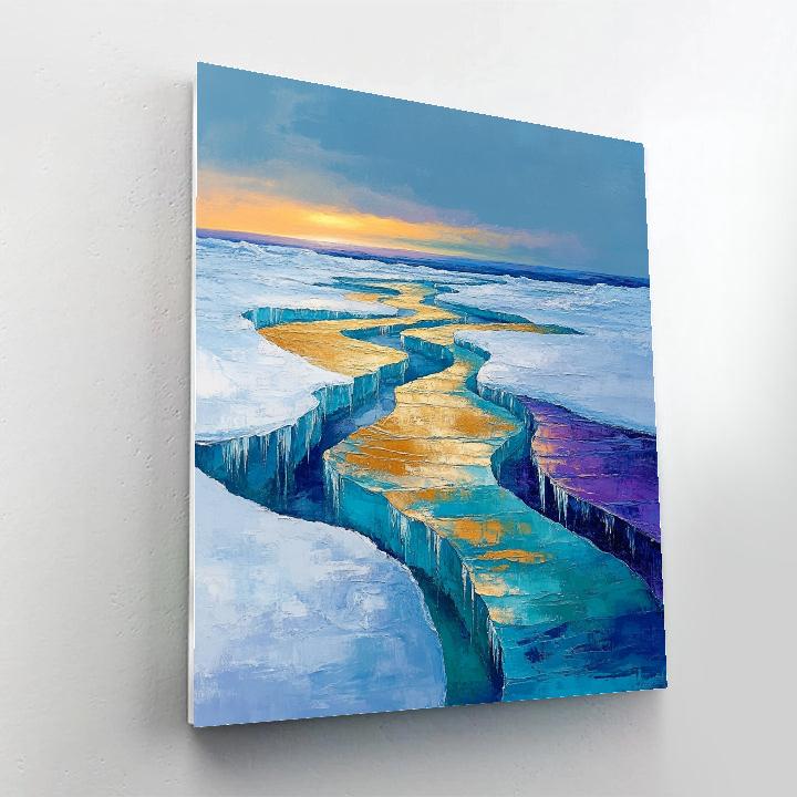 A.Y. Jackson Inspired Northern Ice Cathedral paint by number