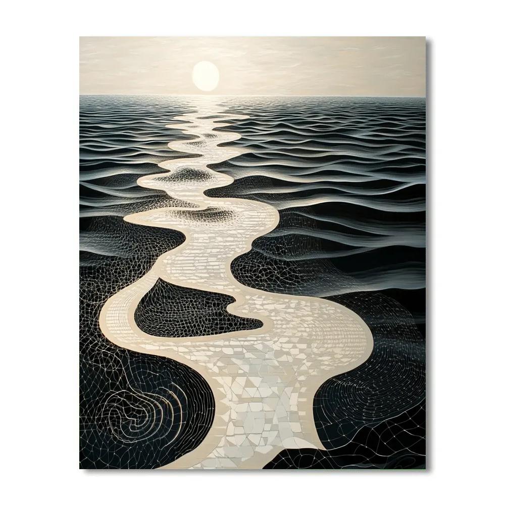 M.C. Escher Inspired Möbius Ocean Of Tessellations DIY paint by numbers