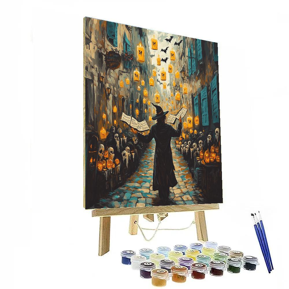 Sorcerer Street Music Of Candled Alley Numbered painting kits