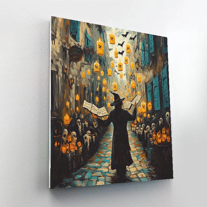 Sorcerer Street Music Of Candled Alley Numbered painting kits