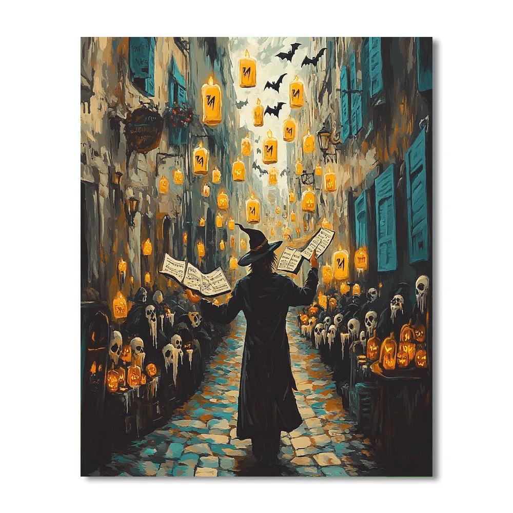Sorcerer Street Music Of Candled Alley Numbered painting kits