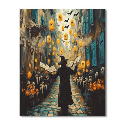 Sorcerer Street Music Of Candled Alley Numbered painting kits