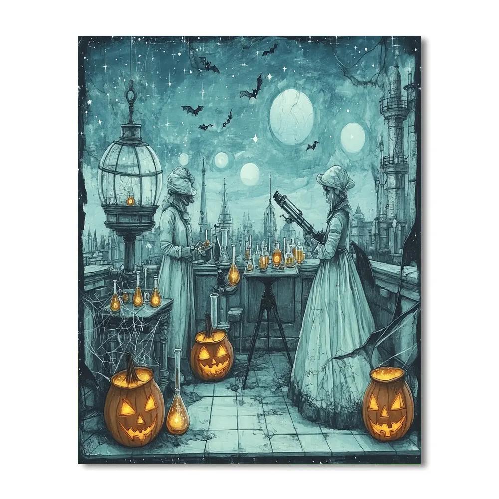 Phantom Libratory Of Moonlight Scientists Numbered painting kits