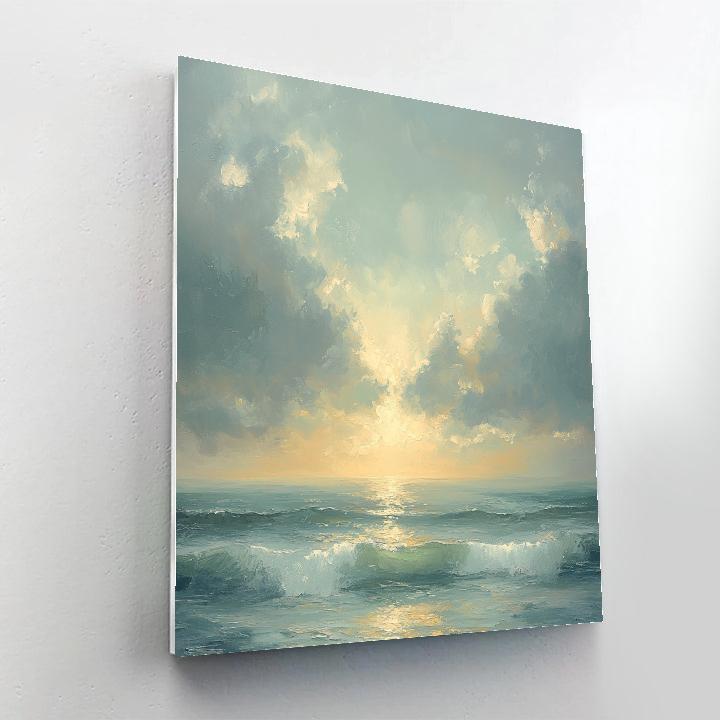 JMW Turner Inspired Storm At Sea painting number kit