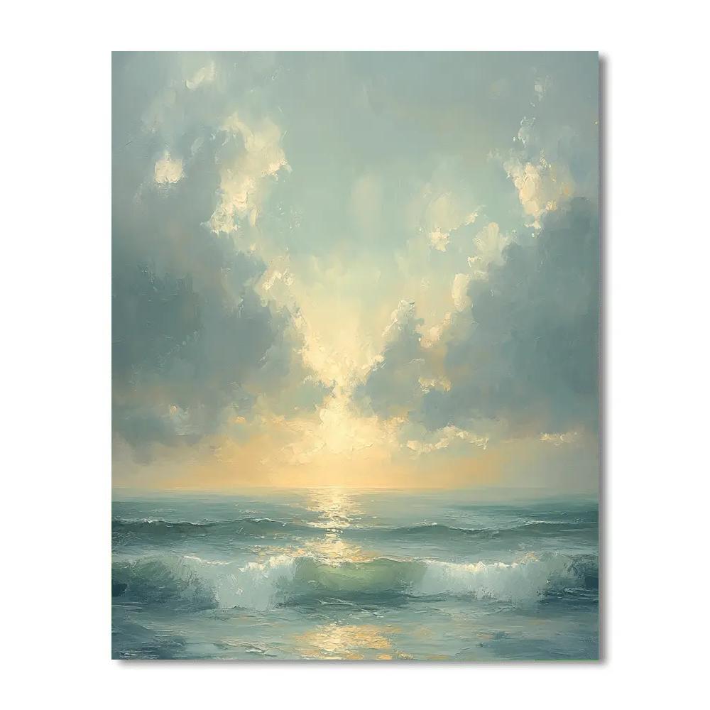 JMW Turner Inspired Storm At Sea painting number kit