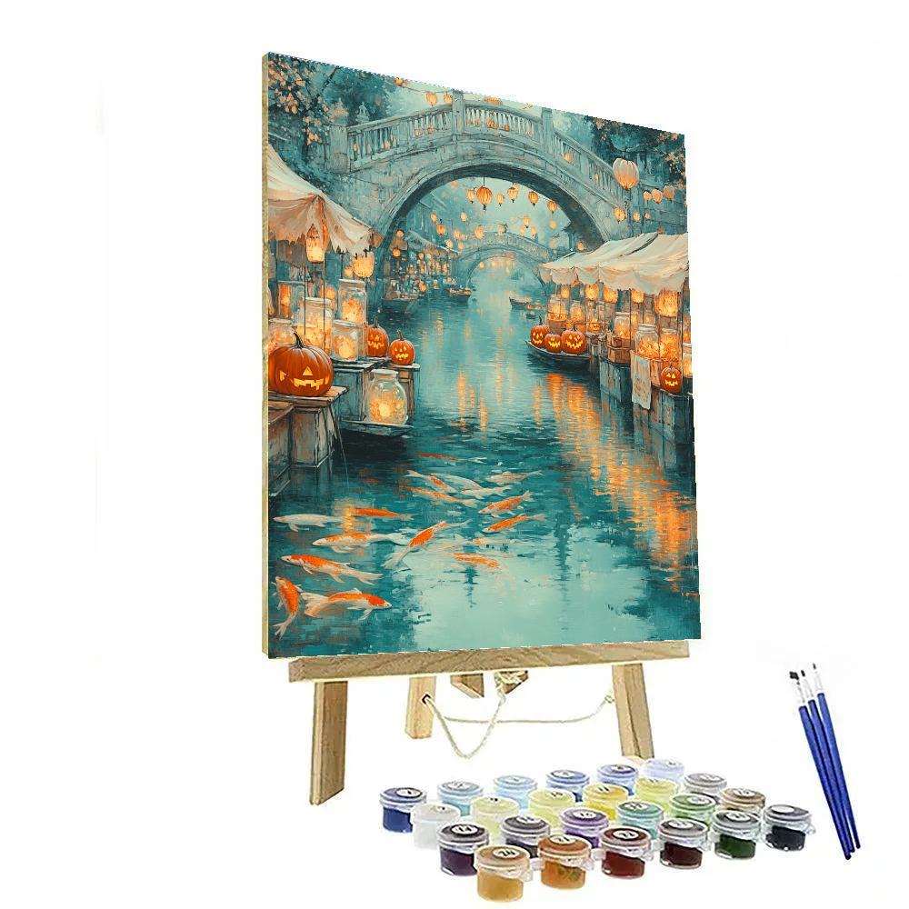 Ghost Market Of Candlefish Alley paint by color