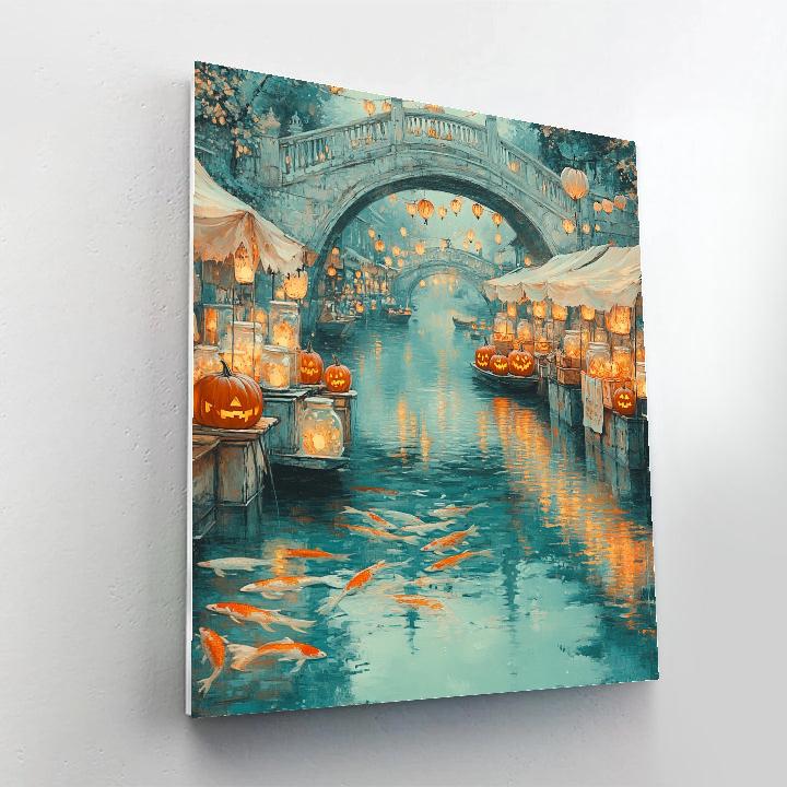 Ghost Market Of Candlefish Alley paint by color