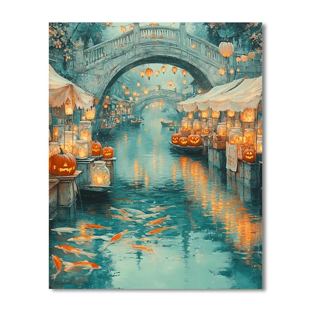 Ghost Market Of Candlefish Alley paint by color