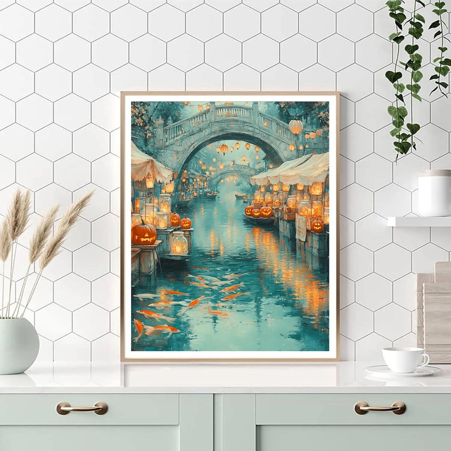 Ghost Market Of Candlefish Alley paint by color