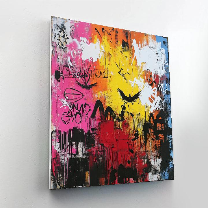 Jean Michele Basquiat Inspired Urban Myth Numbered painting kits