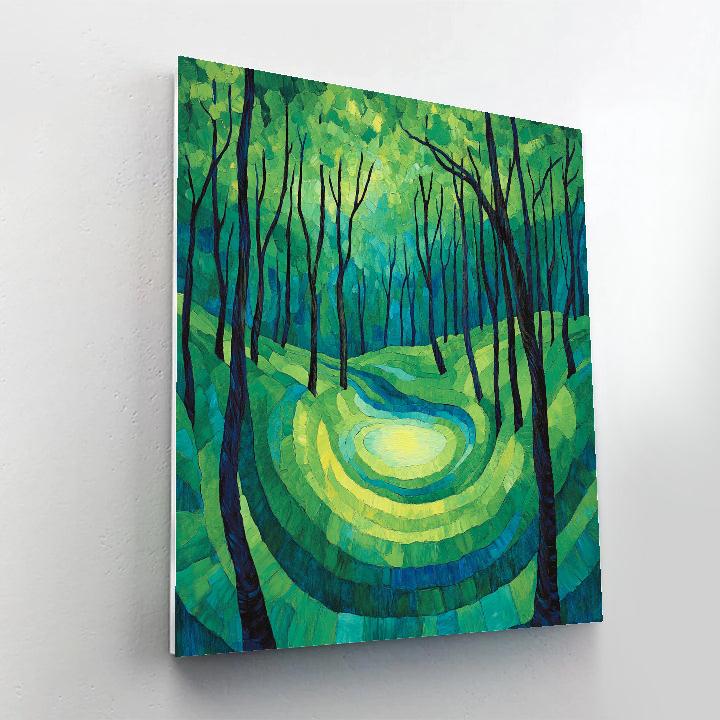 Edvard Munch Inspired Trembling Pine Hollow Painting by numbers kit