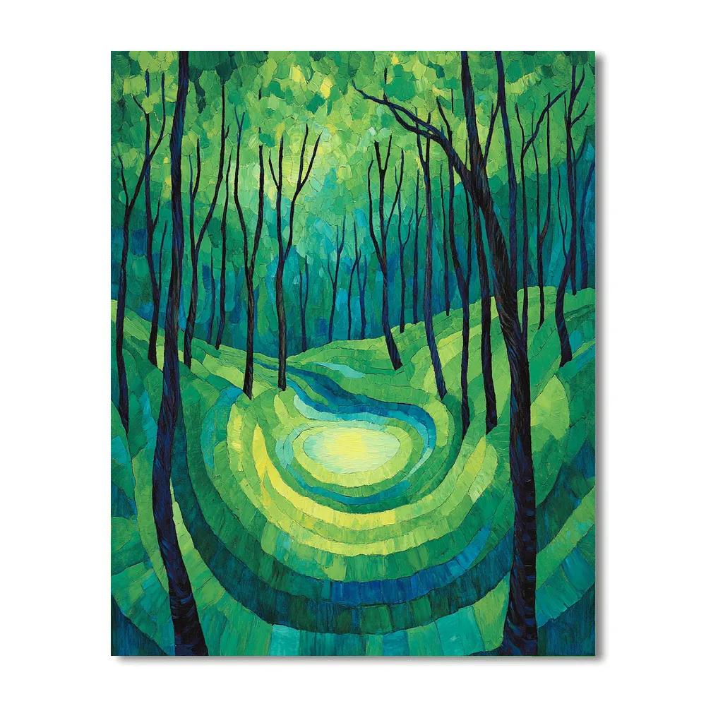 Edvard Munch Inspired Trembling Pine Hollow Painting by numbers kit