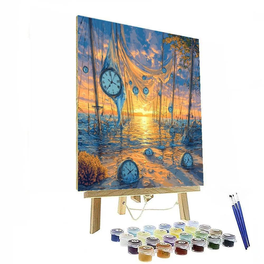 Salvador Dali Inspired Dreamscape Ocean Paint by numbers kits