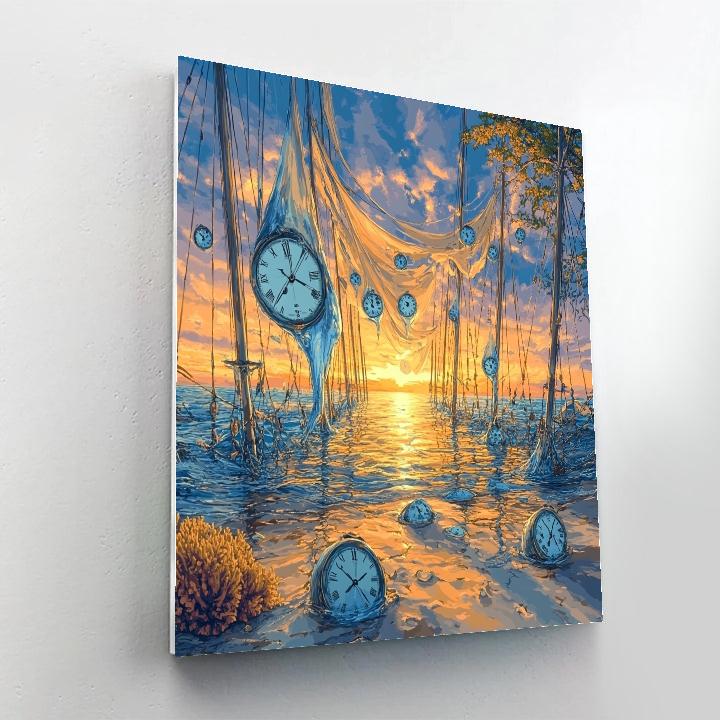 Salvador Dali Inspired Dreamscape Ocean Paint by numbers kits