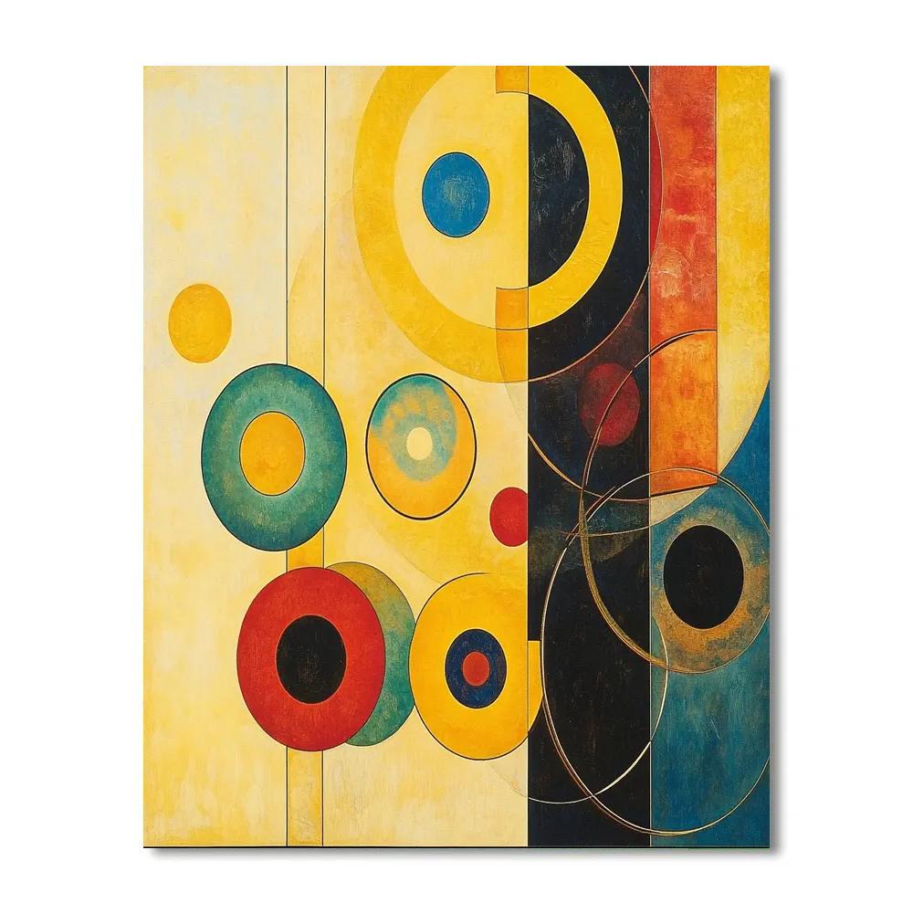 Wassily Kandinsky Inspired Cosmic Patterns Painting by numbers kit