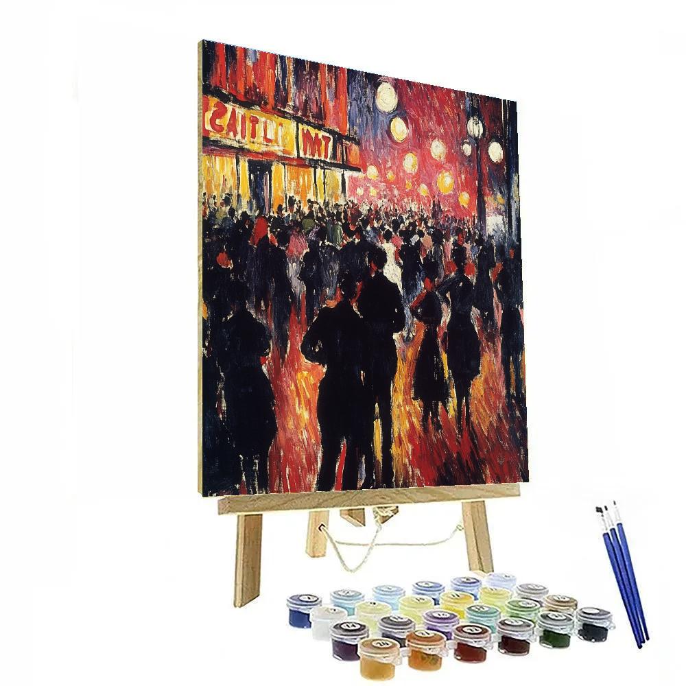 Henri De Toulouse-Lautrec Inspired Parisian Cabaret painting number kit