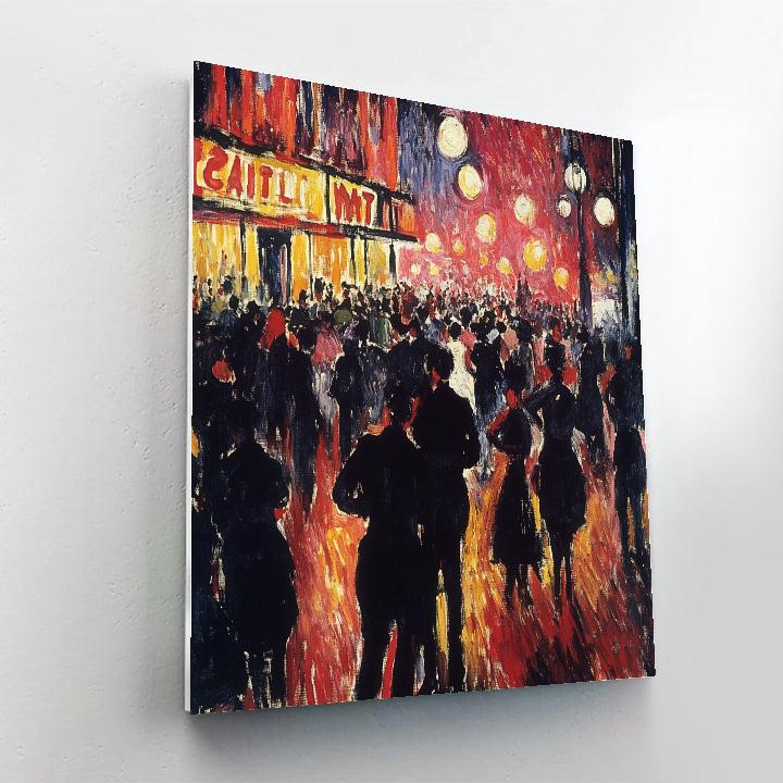 Henri De Toulouse-Lautrec Inspired Parisian Cabaret painting number kit