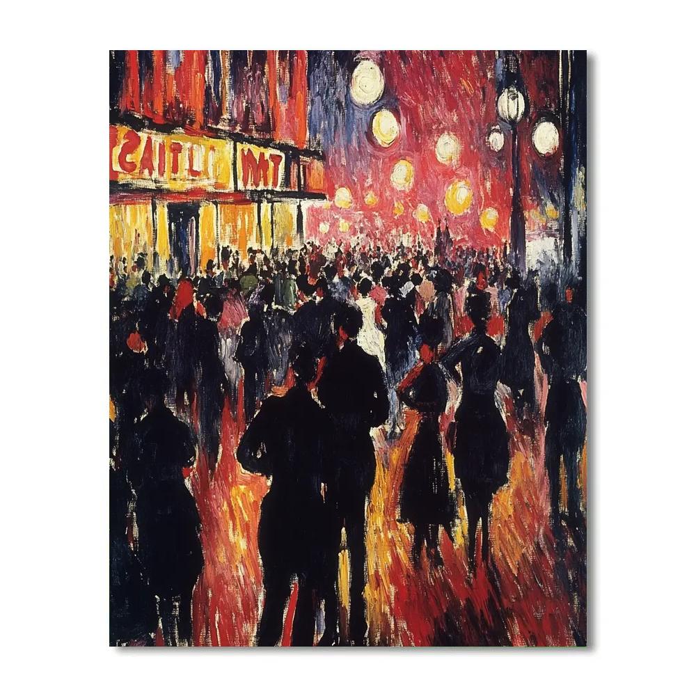 Henri De Toulouse-Lautrec Inspired Parisian Cabaret painting number kit