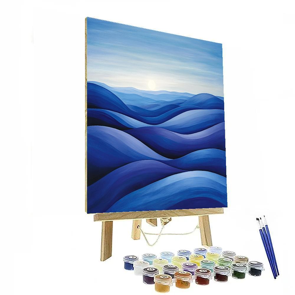 Georgia O’Keeffe Inspired Cerulean Mesa At Dawn paint by numbers