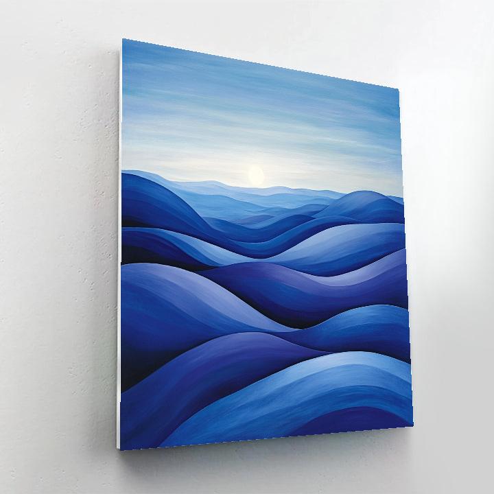 Georgia O’Keeffe Inspired Cerulean Mesa At Dawn paint by numbers