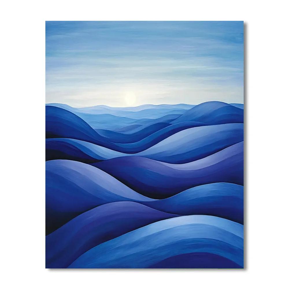 Georgia O’Keeffe Inspired Cerulean Mesa At Dawn paint by numbers