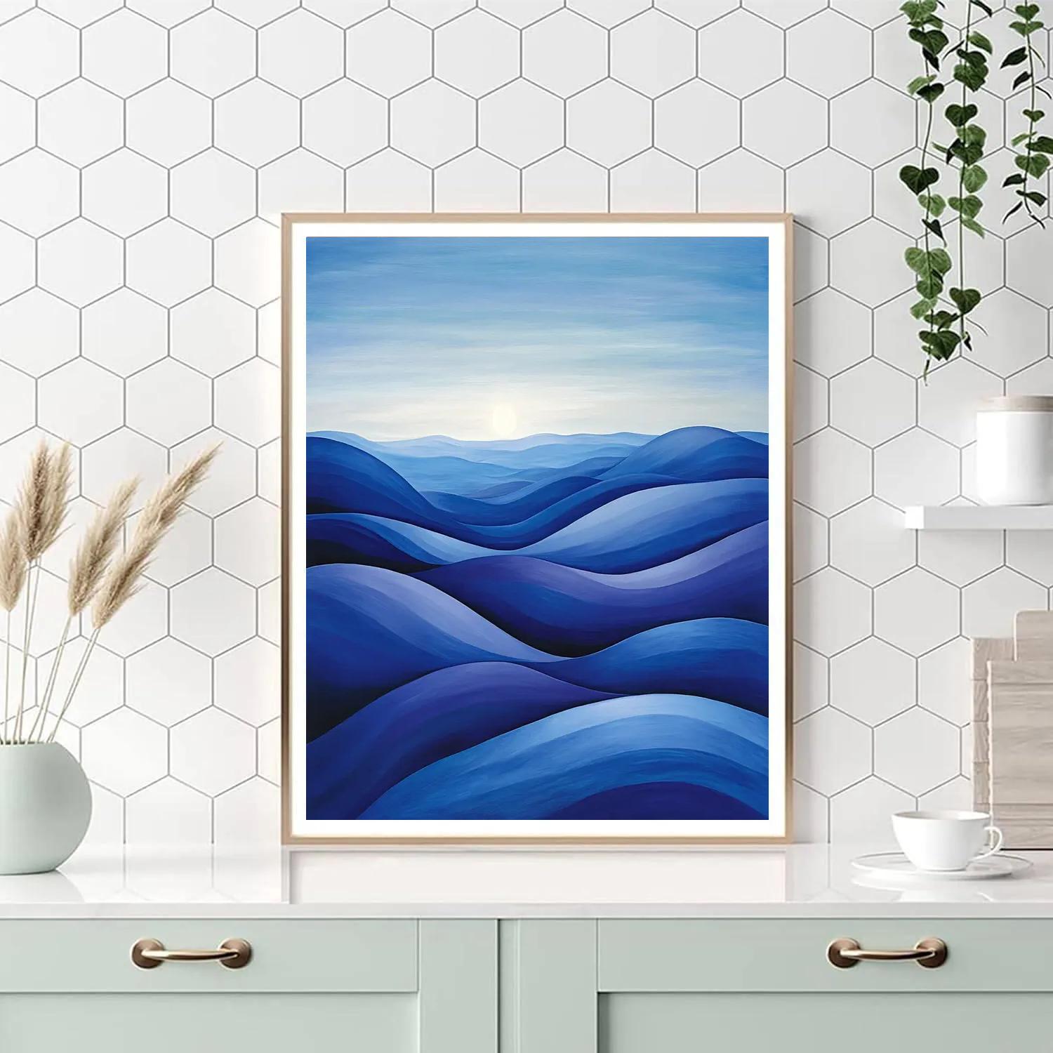 Georgia O’Keeffe Inspired Cerulean Mesa At Dawn paint by numbers