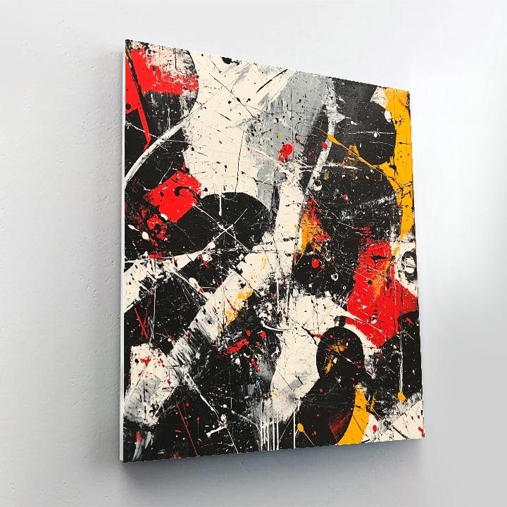 Jackson Pollock Inspired Urban Vortex DIY paint by numbers