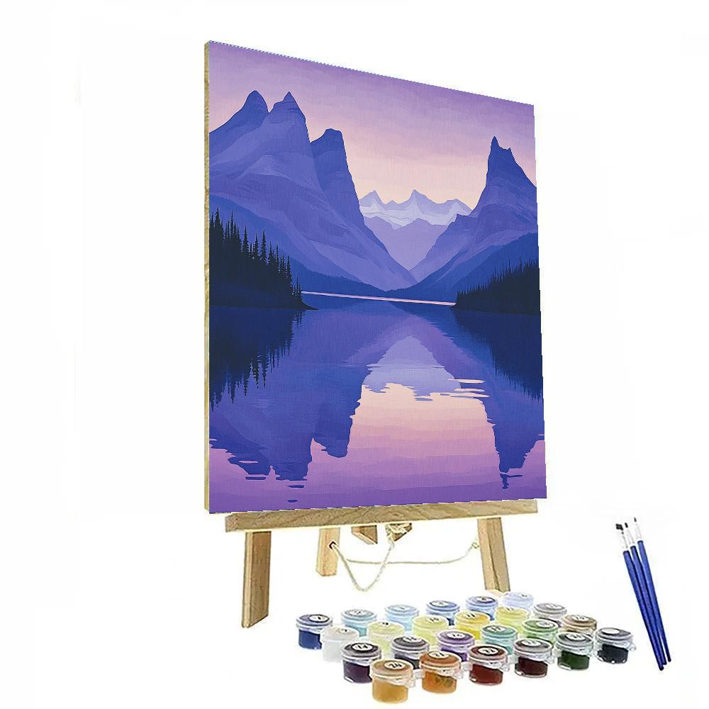 Lawren Harris Inspired Snowcapped Monoliths At Dawn Paint by numbers art