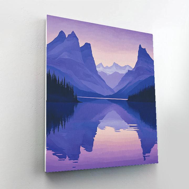 Lawren Harris Inspired Snowcapped Monoliths At Dawn Paint by numbers art