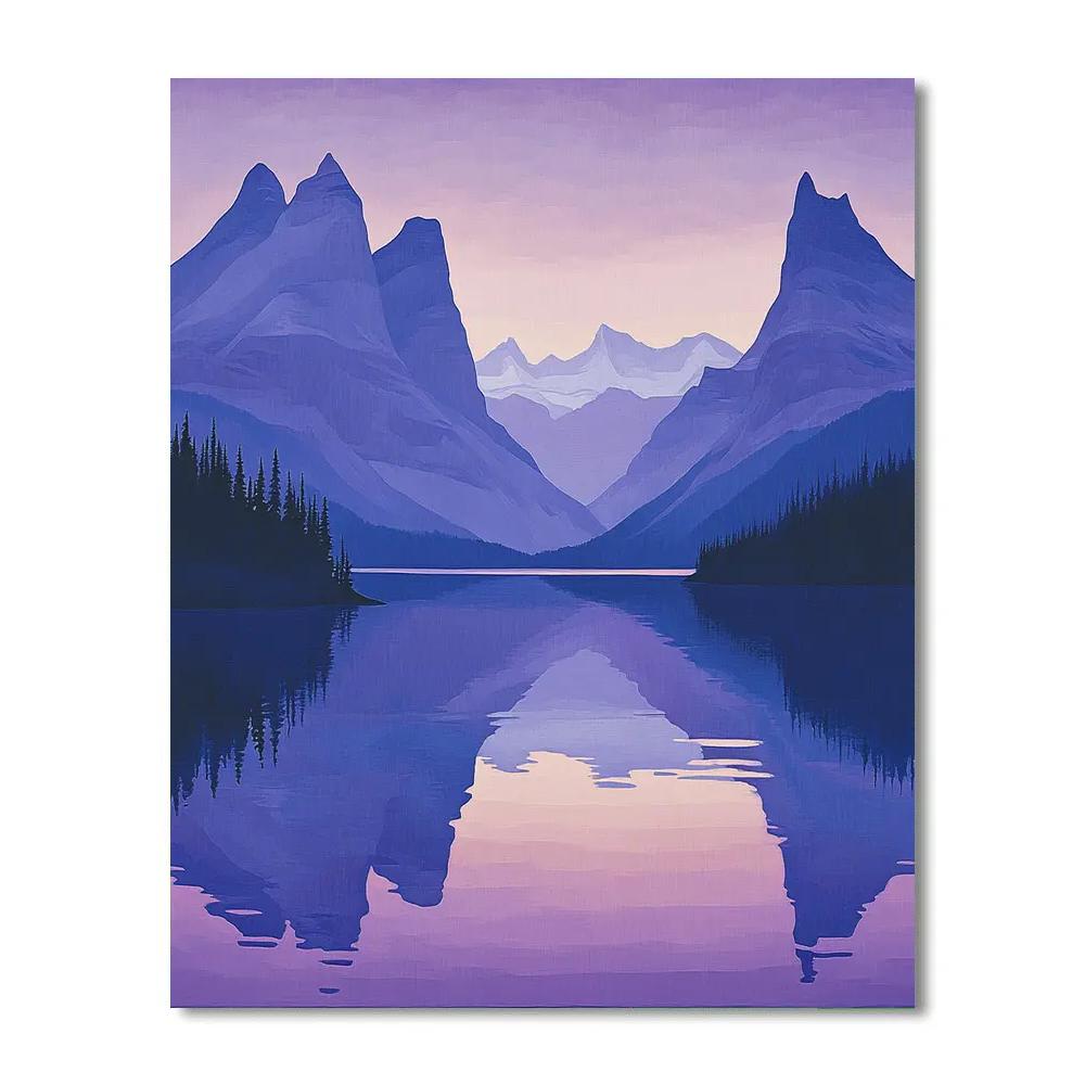 Lawren Harris Inspired Snowcapped Monoliths At Dawn Paint by numbers art