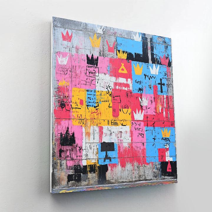 Jean-Michel Basquiat Inspired Urban Graffiti paint by number
