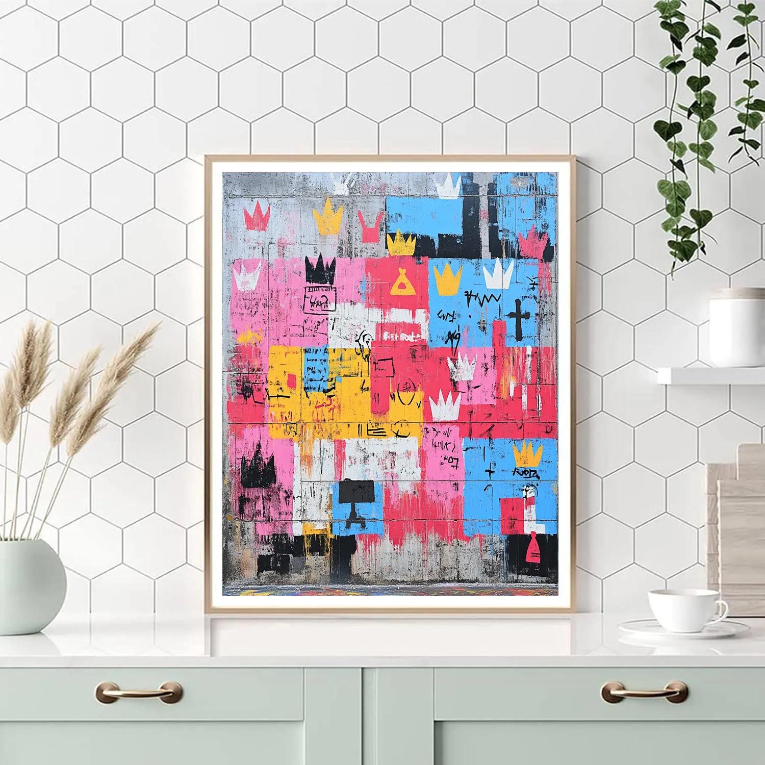 Jean-Michel Basquiat Inspired Urban Graffiti paint by number