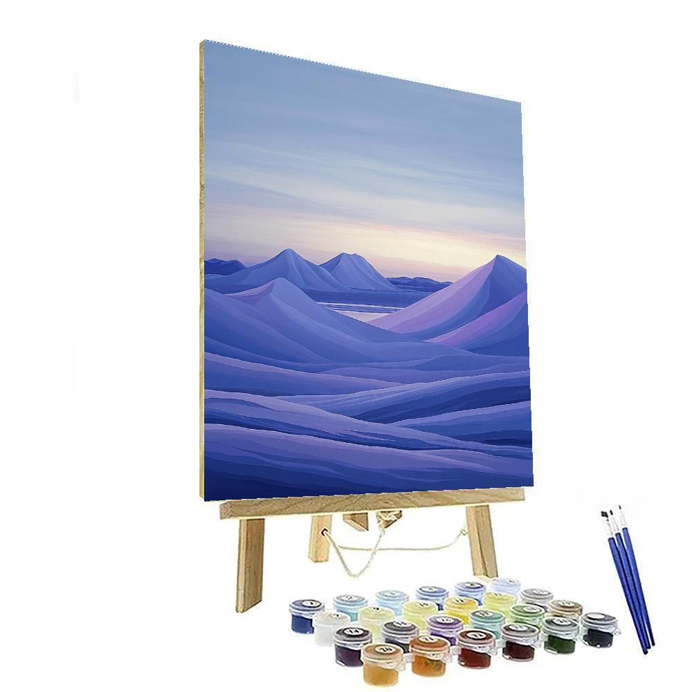 Lawren Harris Inspired Luminescent Arctic Ridge At Dawn DIY paint by numbers