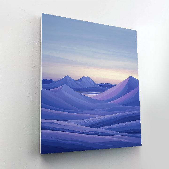 Lawren Harris Inspired Luminescent Arctic Ridge At Dawn DIY paint by numbers