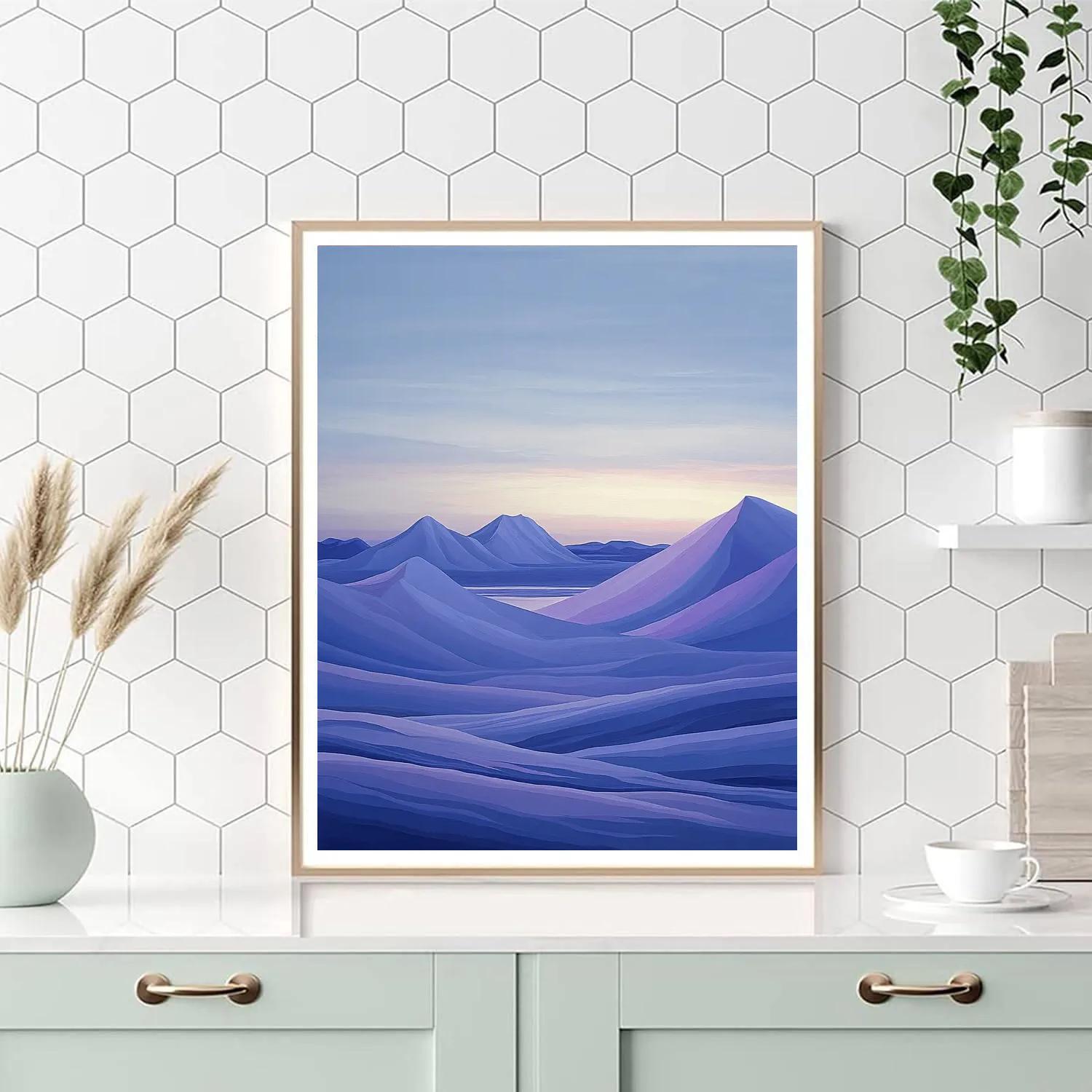 Lawren Harris Inspired Luminescent Arctic Ridge At Dawn DIY paint by numbers