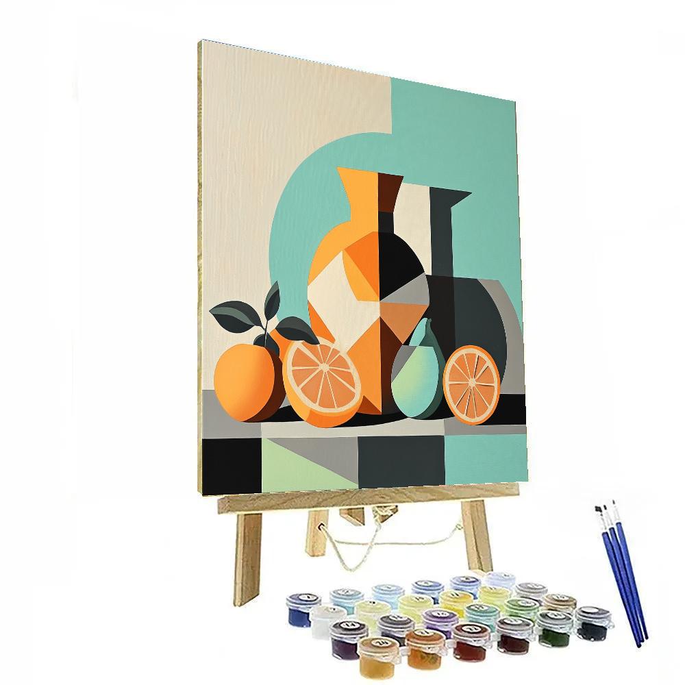 Pablo Picasso Inspired Fractured Ceramic Still Life Paint by numbers kits