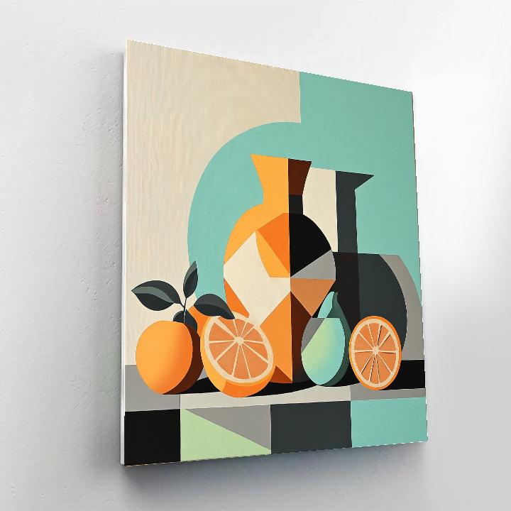 Pablo Picasso Inspired Fractured Ceramic Still Life Paint by numbers kits