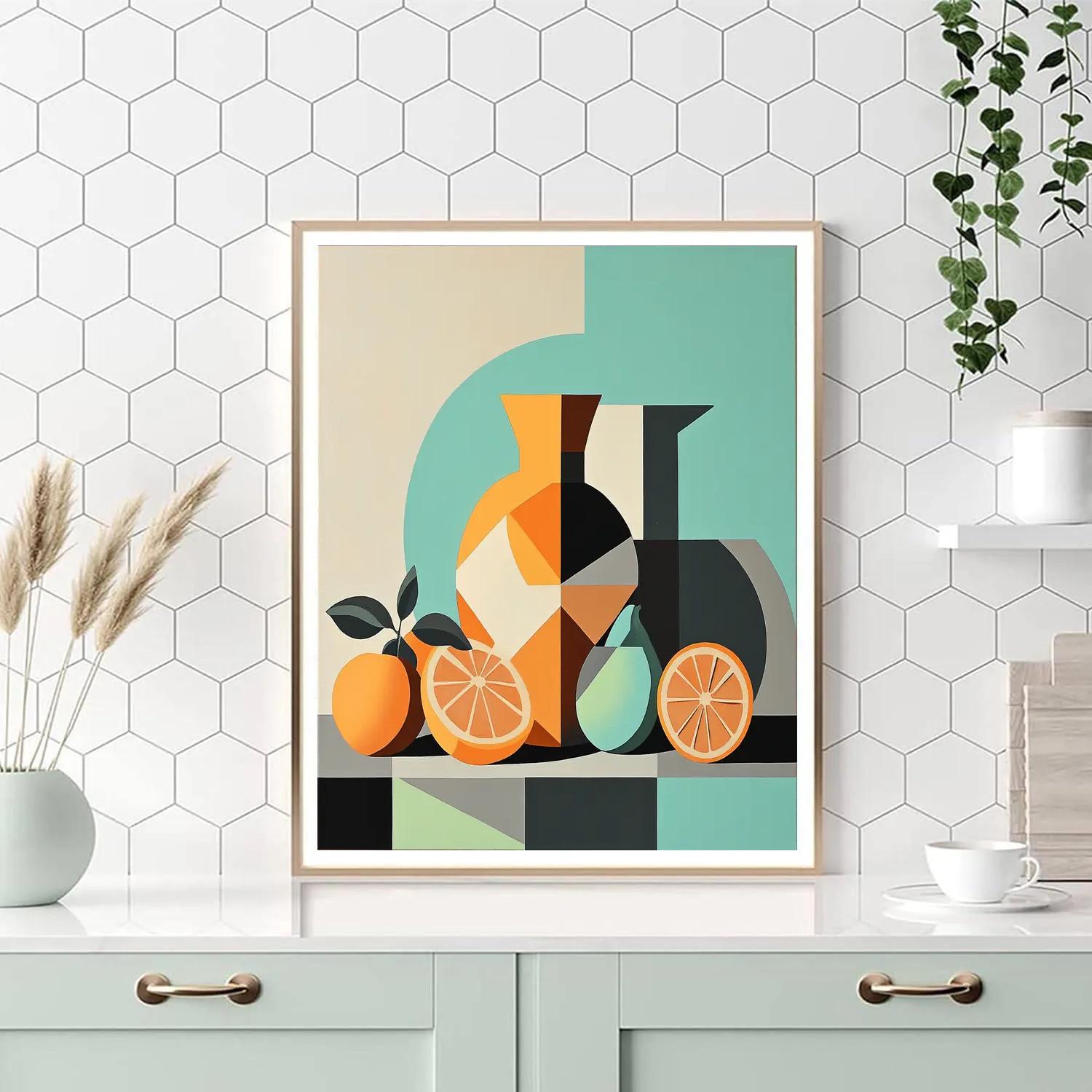 Pablo Picasso Inspired Fractured Ceramic Still Life Paint by numbers kits
