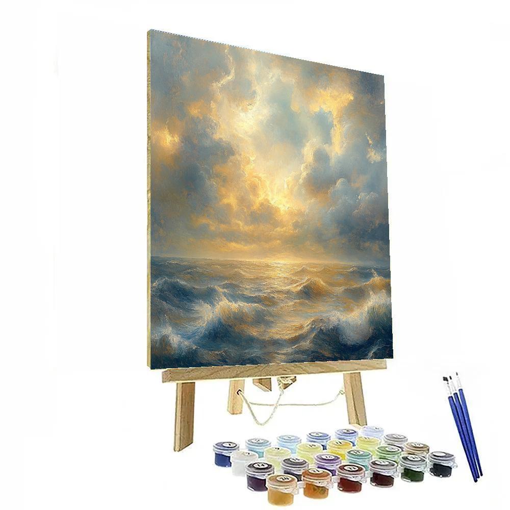 William Turner Inspired Sea Tempest DIY paint by numbers