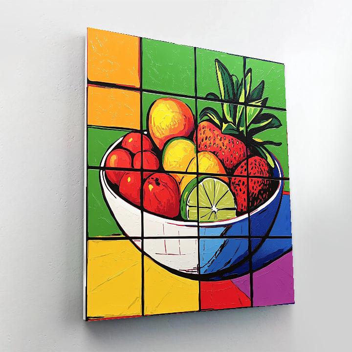 Andy Warhol Inspired Pop Fruit Bowl Paint by numbers kits